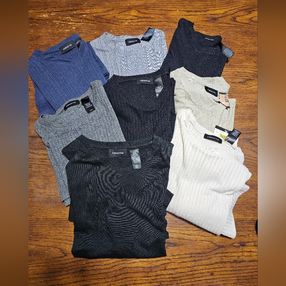 Vintage Claiborne MEN 8 Shirt Bundle
